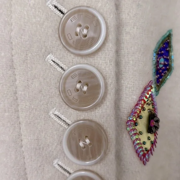 Etro Vintage Hand Beaded Multi Colored Coat - Picture 7 of 11